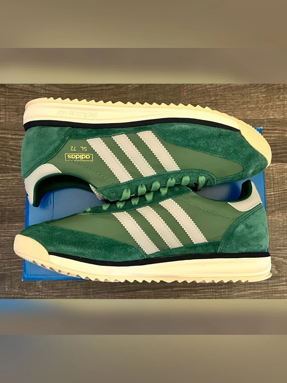 Adidas Men's Adidas SL 72 RS Green Color Size-9.5